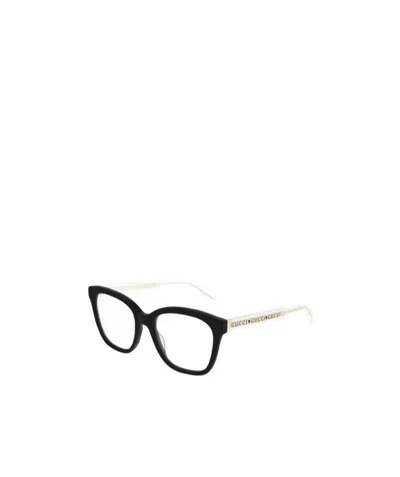 Gucci Eyewear Squared-frame Glasses In Black