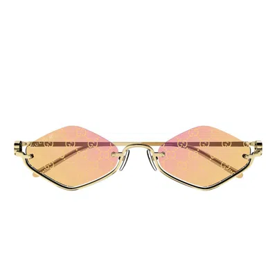 Gucci Eyewear Sunglasses In Gold