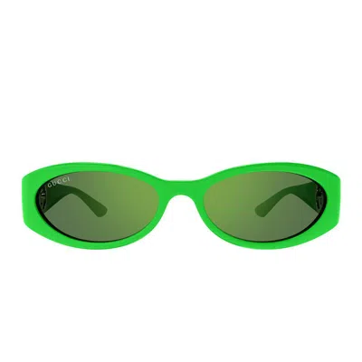 Gucci Eyewear Sunglasses In Green