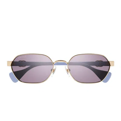 Gucci Eyewear Sunglasses In Gold