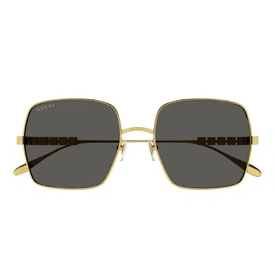 Gucci Eyewear Sunglasses In Gold
