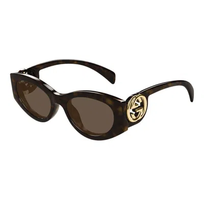 Gucci Eyewear Sunglasses In Brown