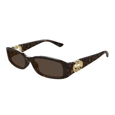 Gucci Eyewear Sunglasses In Brown