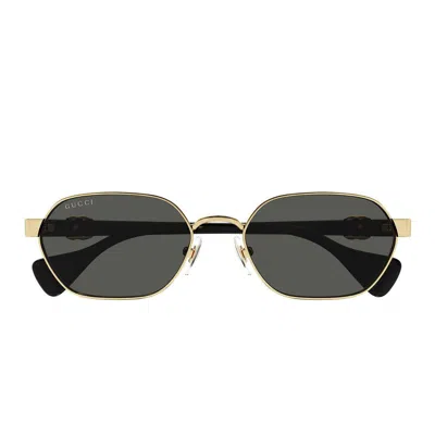 Gucci Eyewear Sunglasses In Gold