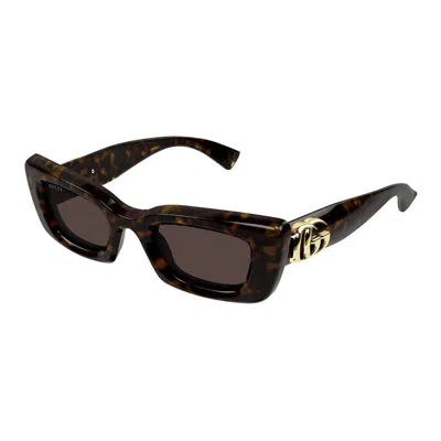 Gucci Eyewear Sunglasses In Brown