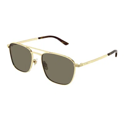 Gucci Eyewear Sunglasses In Gold