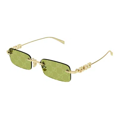 Gucci Eyewear Sunglasses In Gold