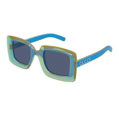 Gucci Eyewear Sunglasses In Blue