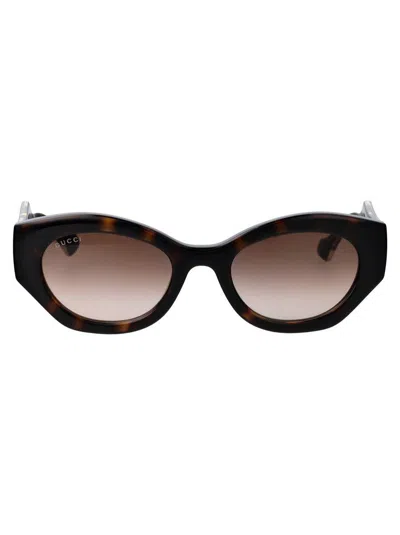 Gucci Eyewear Sunglasses In Brown