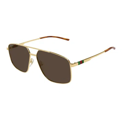 Gucci Eyewear Sunglasses In Brown