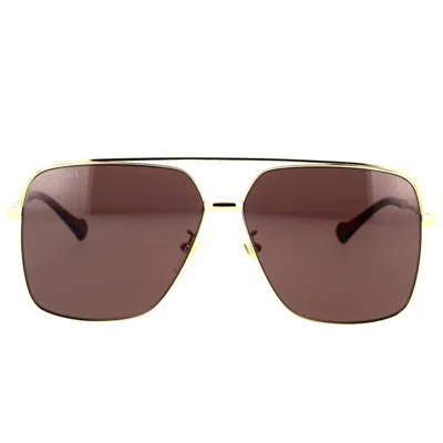 Gucci Eyewear Sunglasses In Gold