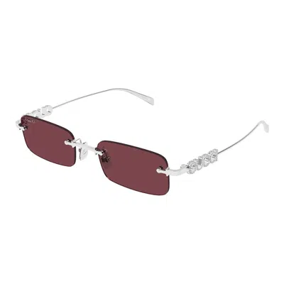 Gucci Eyewear Sunglasses In Metallic