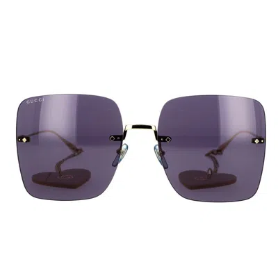 Gucci Eyewear Sunglasses In Gold