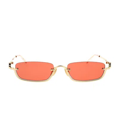 Gucci Eyewear Sunglasses In Gold