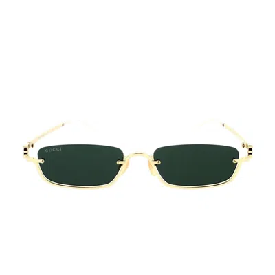 Gucci Eyewear Sunglasses In Gold