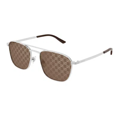 Gucci Eyewear Sunglasses In Silver
