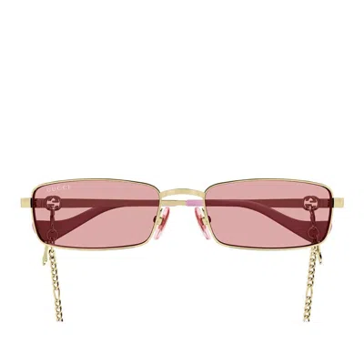 Gucci Eyewear Sunglasses In Gold