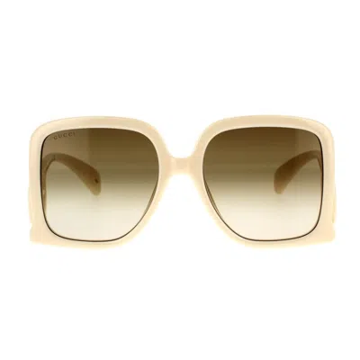 Gucci Eyewear Sunglasses In Beige