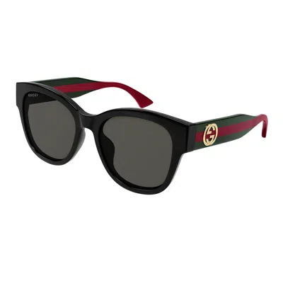 Gucci Grey Navigator Ladies Sunglasses Gg1866sk 001 56 In Black