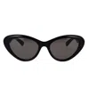 Gucci Star Logo Acetate Cat-eye Sunglasses In Black