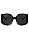 Gucci Womens Black Gc002055 Gg1308s Round-frame Acetate Sunglasses In Black
