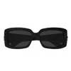 Gucci Gg Corner Rectangular Sunglasses In Black