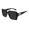 Gucci Oversized Plastic Square Sunglasses In Black