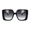 Gucci Grey Square Ladies Sunglasses Gg1314s 001 55 In Black
