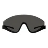 Gucci 99mm Shield Sunglasses In Black