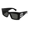 Gucci Grey Butterfly Ladies Sunglasses Gg1842s 001 53 In Black
