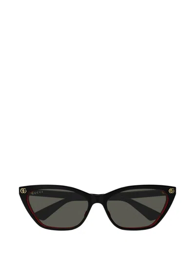 Gucci Grey Cat Eye Ladies Sunglasses Gg1815s 001 58 In Black
