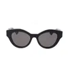 Gucci Grey Cat Eye Ladies Sunglasses Gg0957s 002 51 In Black