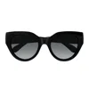 Gucci Gg1408s 001 Butterfly Sunglasses In Grey