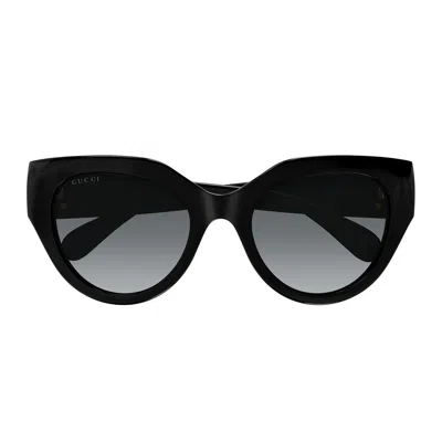 Gucci Eyewear Cat Eye Frame Sunglasses In Black