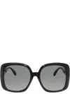 Gucci Rectangular-frame Acetate Sunglasses In Black