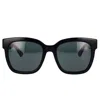 Gucci Black Black Grey Acetate Sunglasses In Black