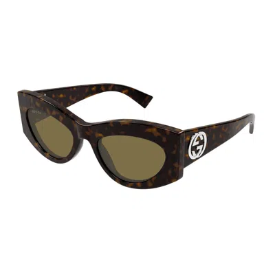 Gucci Eyewear Sunglasses In Brown