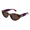 Gucci Gg1862s-002havana-blue-brown In Brown
