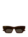 Gucci Eyewear Cat Eye Frame Sunglasses In Brown