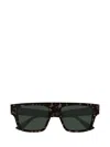 Gucci Eyewear Rectangular Frame Sunglasses In Green
