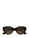 Gucci Eyewear Low Nose Bridge Fit Sunglasses In Green