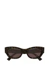 Gucci Gg Extruded 53mm Acetate Cat-eye Sunglasses In Brown