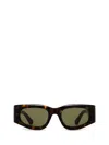 Gucci Interlocking G Rectangular Sunglasses In Brown