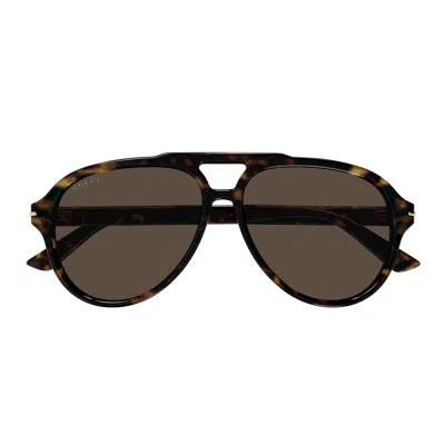Gucci Eyewear Sunglasses In Brown