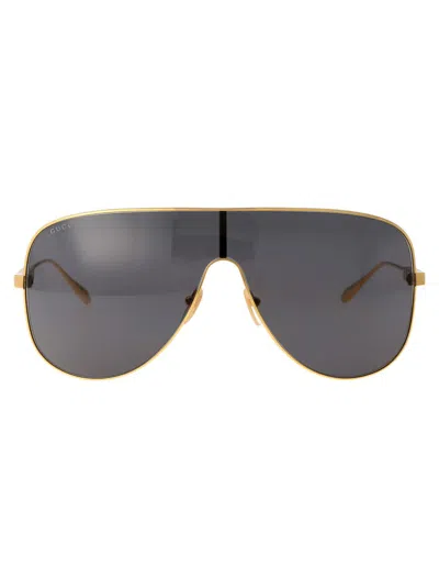 Gucci Eyewear Sunglasses In Gold