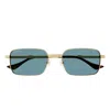 Gucci Eyewear Sunglasses In Gold