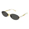 Gucci Eyewear Sunglasses In Gold