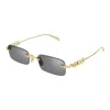 Gucci Eyewear Sunglasses In Gold