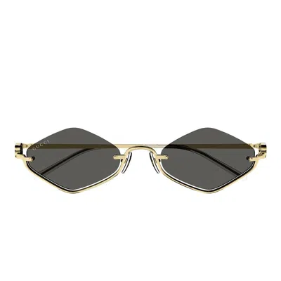 Gucci Eyewear Sunglasses In Gold