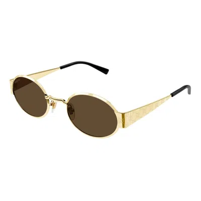 Gucci Eyewear Sunglasses In Gold